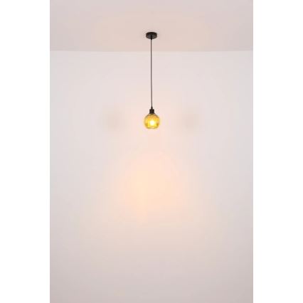 Globo - Lampadario a sospensione con filo 1xE27/25W/230V diametro 15 cm rame