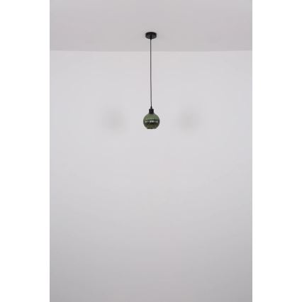 Globo - Lampadario a sospensione con filo 1xE27/25W/230V diametro 15 cm rame