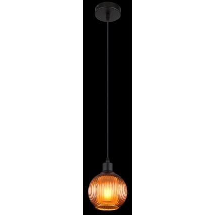 Globo - Lampadario a sospensione con filo 1xE27/25W/230V diametro 15 cm rame