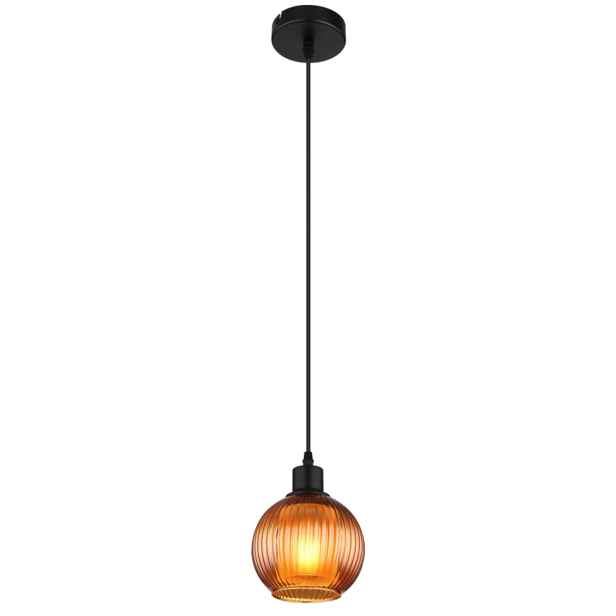 Globo - Lampadario a sospensione con filo 1xE27/25W/230V diametro 15 cm rame