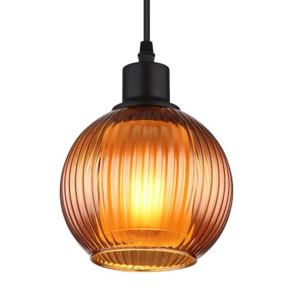 Globo - Lampadario a sospensione con filo 1xE27/25W/230V diametro 15 cm rame