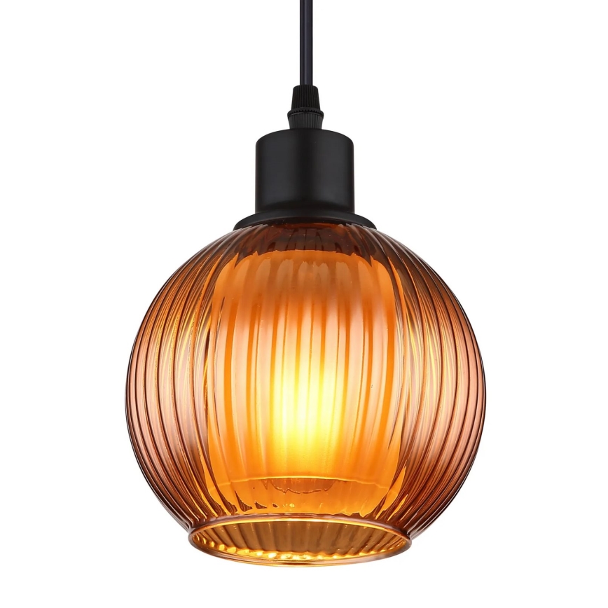 Globo - Lampadario a sospensione con filo 1xE27/25W/230V diametro 15 cm rame