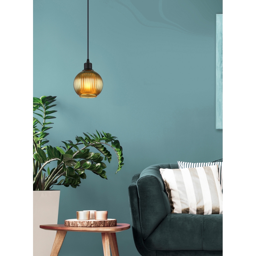 Globo - Suspension filaire 1xE27/25W/230V d. 15 cm vert