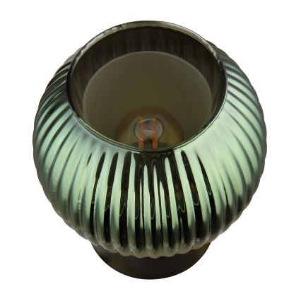 Globo - Lampada da tavolo 1xE27/25W/230V diametro 15 cm verde