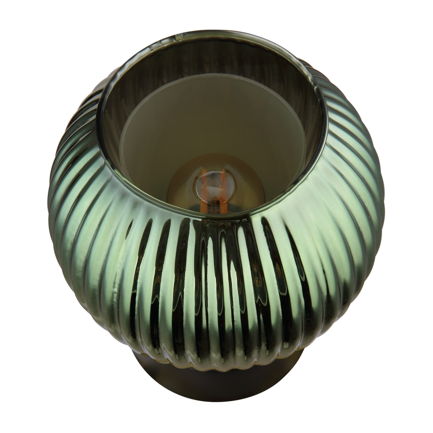 Globo - Lampada da tavolo 1xE27/25W/230V diametro 15 cm verde