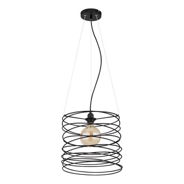 Globo 15640H - Lampada a sospensione su cavo TILLY 1xE27/60W/230V nera
