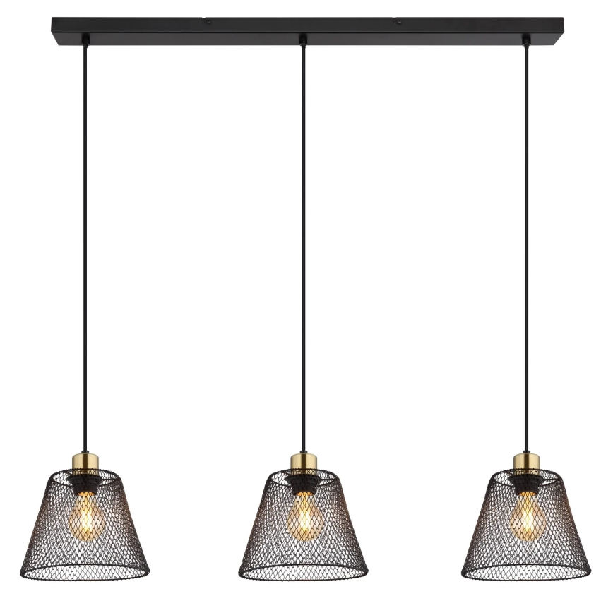 Globo - Suspension filaire 3xE27/40W/230V