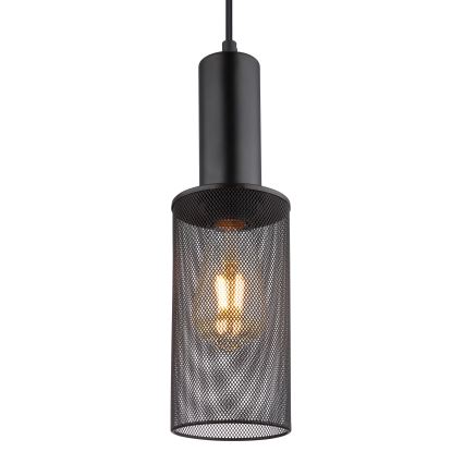 Globo - Lampadario a sospensione con filo 1xE27/60W/230V nero