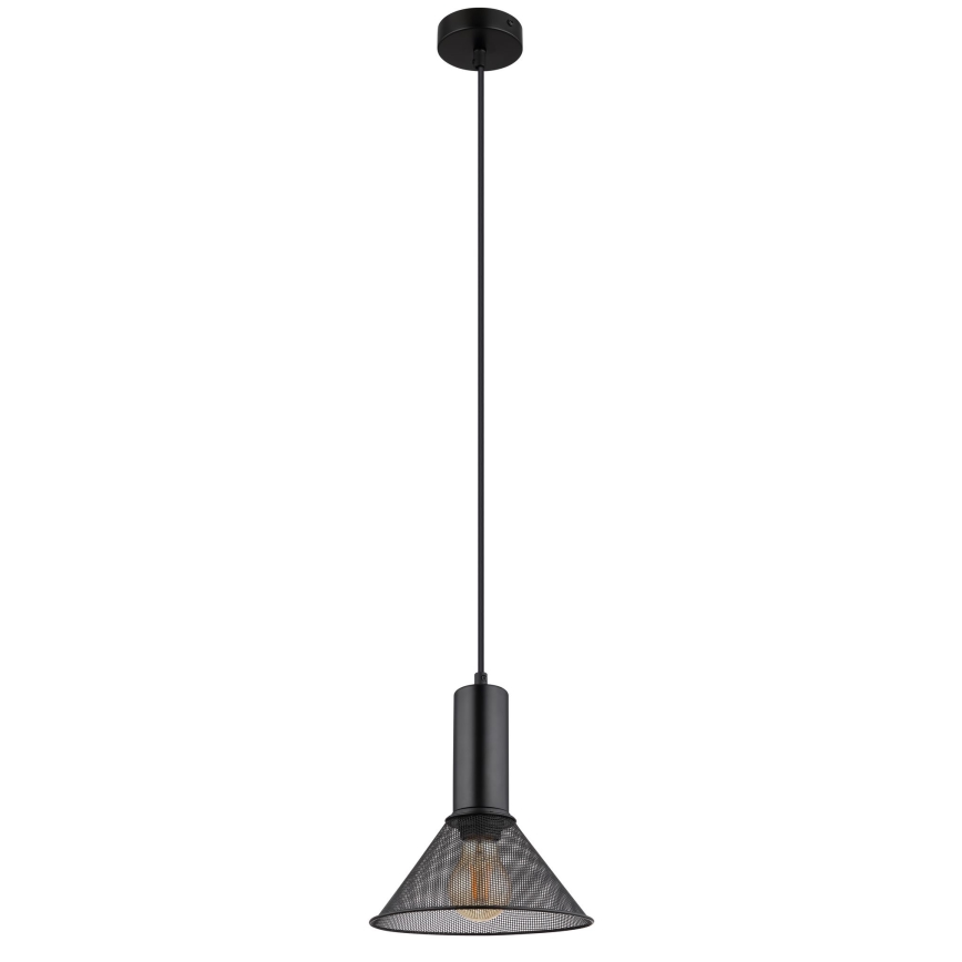 Globo - Lampadario a sospensione con filo 1xE27/60W/230V nero