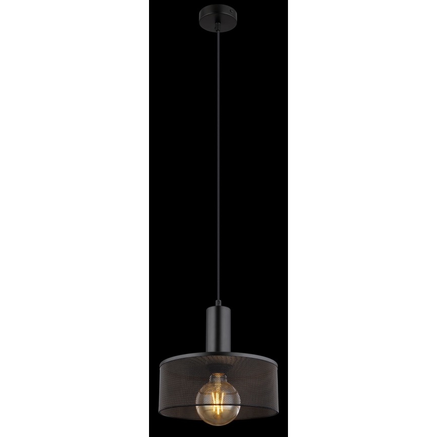 Globo - Lampadario a sospensione con filo 1xE27/60W/230V nero