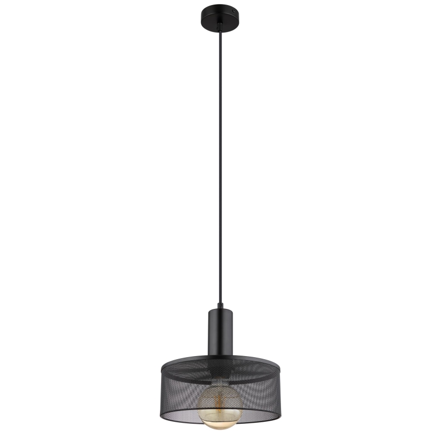Globo - Lampadario a sospensione con filo 1xE27/60W/230V nero
