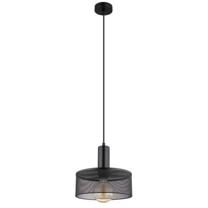 Globo - Suspension filaire 1xE27/60W/230V noir