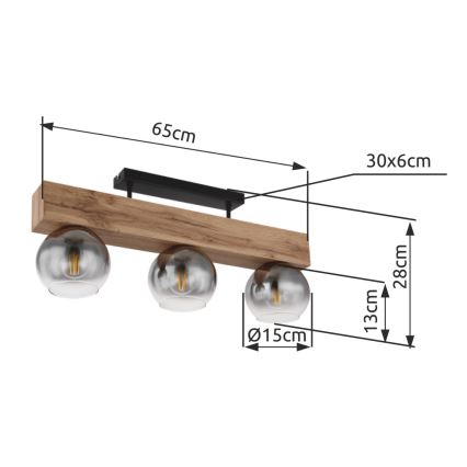 Globo - Deckenleuchte 3xE27/40W/230V