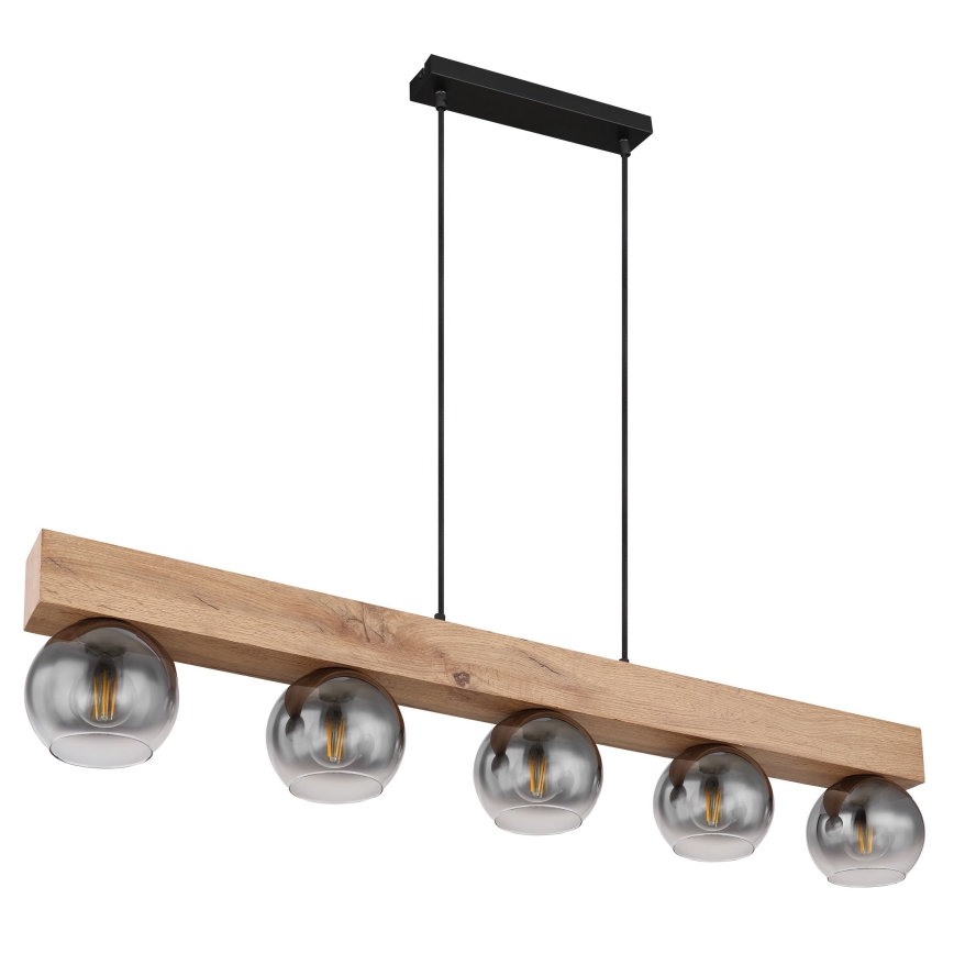 Globo - Lampadario a sospensione con filo 5xE27/40W/230V