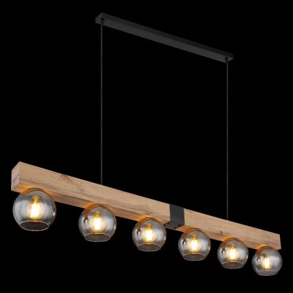 Globo - Lampadario a sospensione con cavo 6xE27/40W/230V