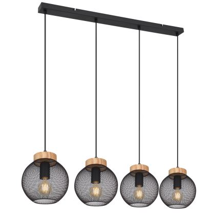 Globo - Lampadario a sospensione con cavo 4xE27/40W/230V