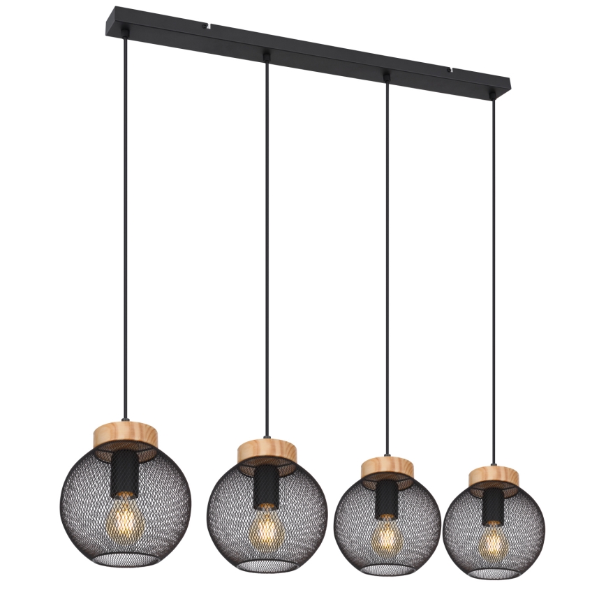 Globo - Lampadario a sospensione con cavo 4xE27/40W/230V