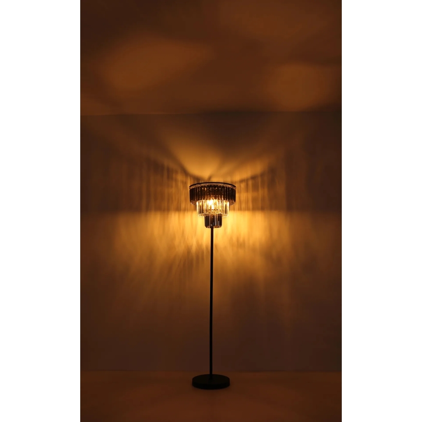 Globo - Lampada con piedistallo 3xE27/40W/230V diametro 40 cm nero