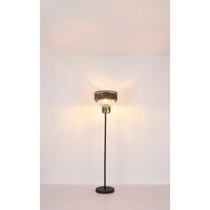 Globo - Lampada con piedistallo 3xE27/40W/230V diametro 40 cm nero