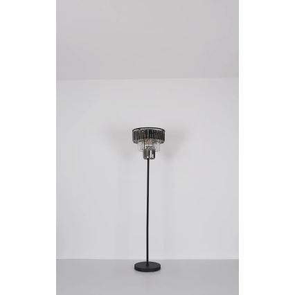 Globo - Lampada con piedistallo 3xE27/40W/230V diametro 40 cm nero