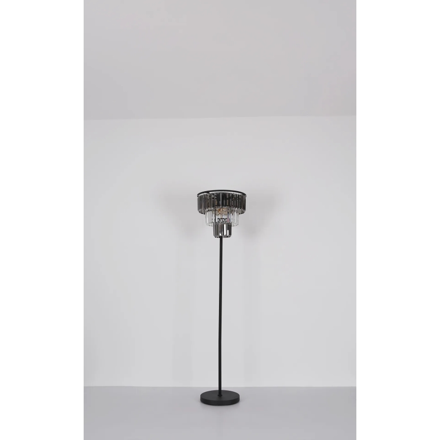 Globo - Lampada con piedistallo 3xE27/40W/230V diametro 40 cm nero
