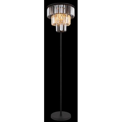 Globo - Lampada con piedistallo 3xE27/40W/230V diametro 40 cm nero