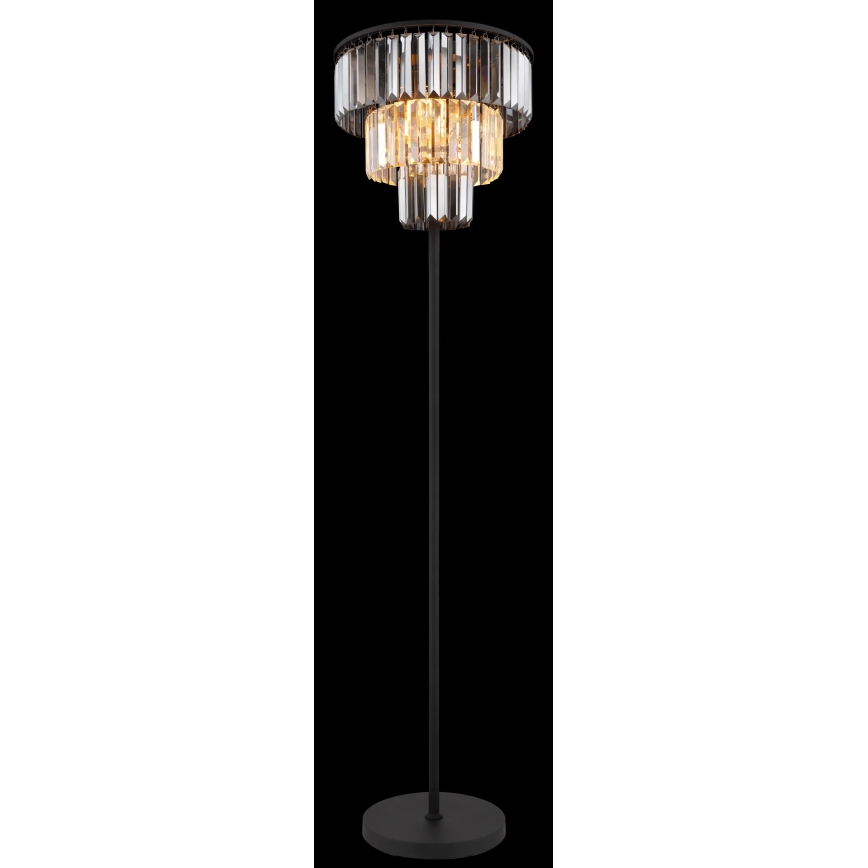 Globo - Lampada con piedistallo 3xE27/40W/230V diametro 40 cm nero