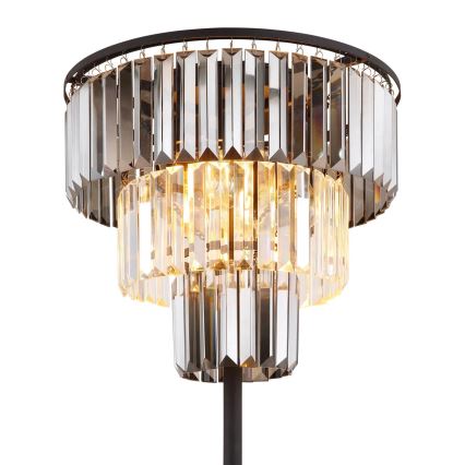 Globo - Lampadaire 3xE27/40W/230V d. 40 cm noir