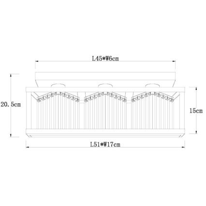 Globo - Deckenleuchte 3xE27/40W/230V