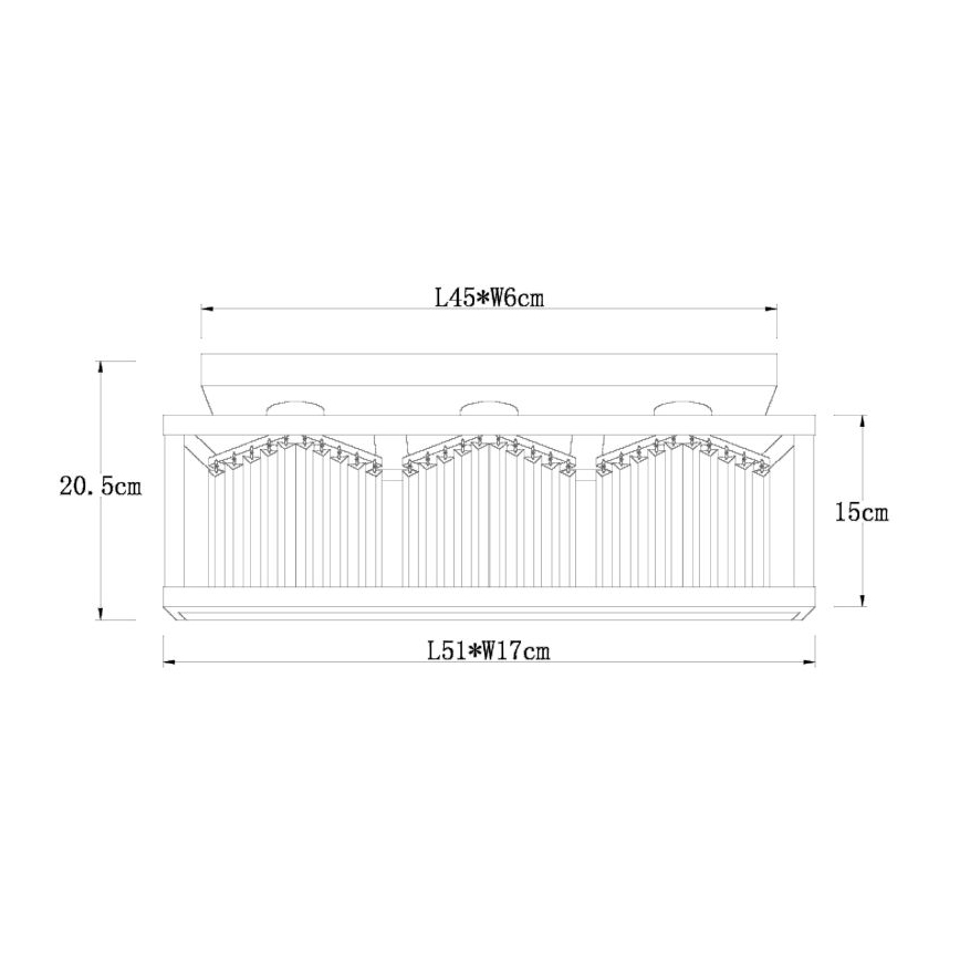 Globo - Deckenleuchte 3xE27/40W/230V