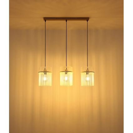 Globo - Lampadario sospeso con cavo 3xE27/60W/230V