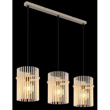 Globo - Lampadario sospeso con cavo 3xE27/60W/230V