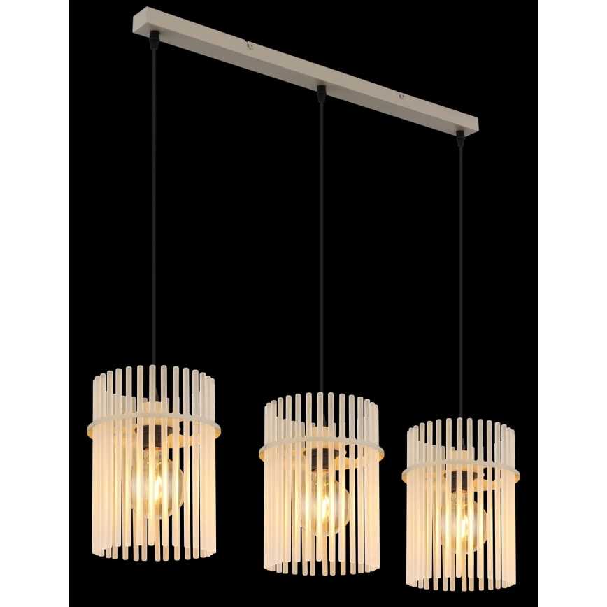 Globo - Suspension sur câble 3xE27/60W/230V