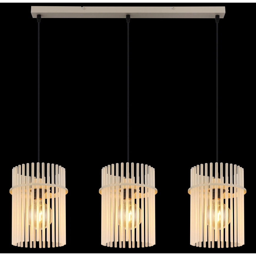Globo - Suspension sur câble 3xE27/60W/230V