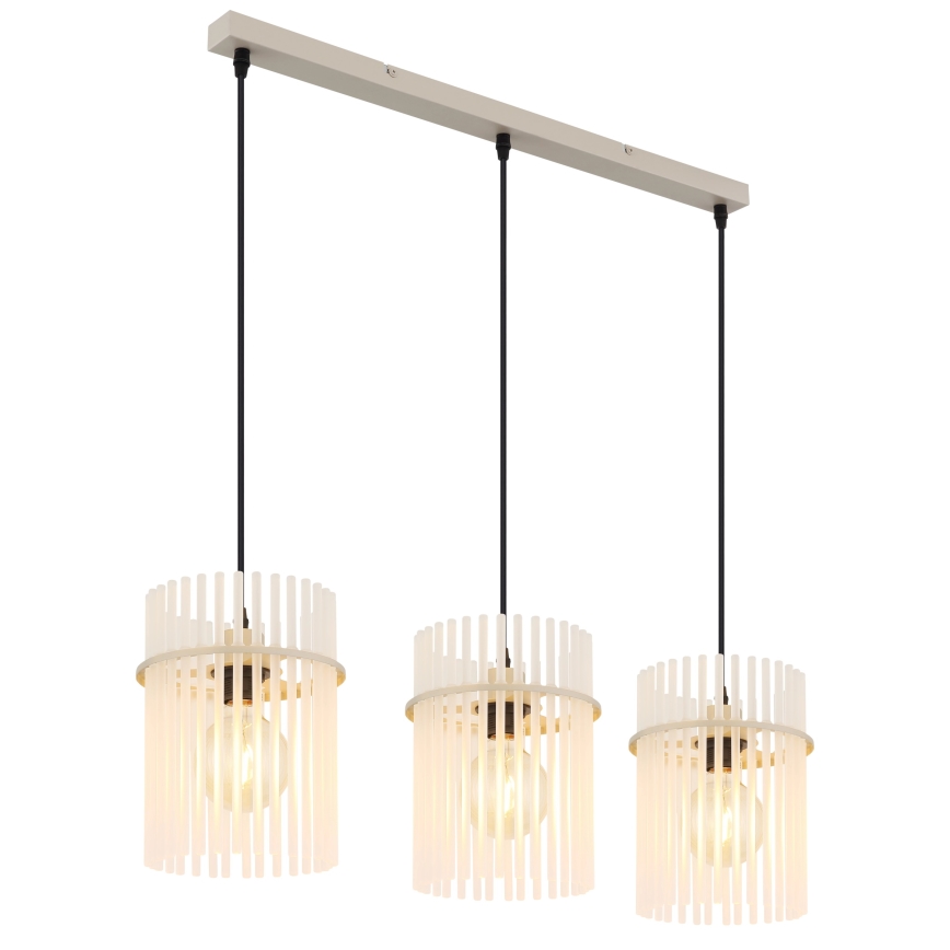 Globo - Suspension sur câble 3xE27/60W/230V