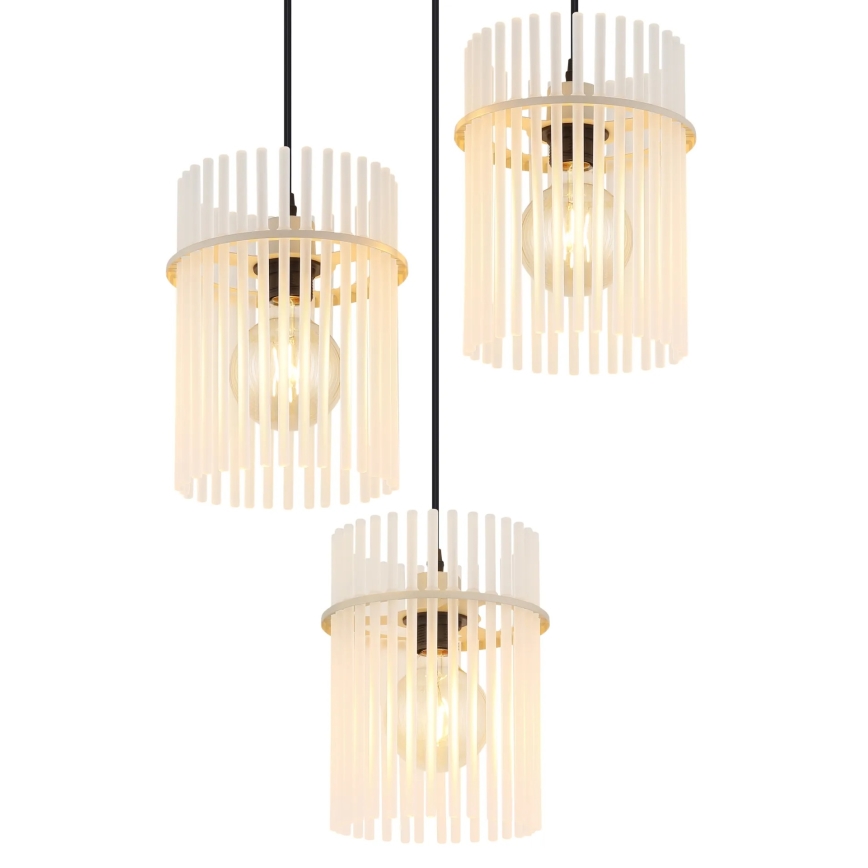 Globo - Pendelleuchte mit Kabel 3xE27/60W/230V