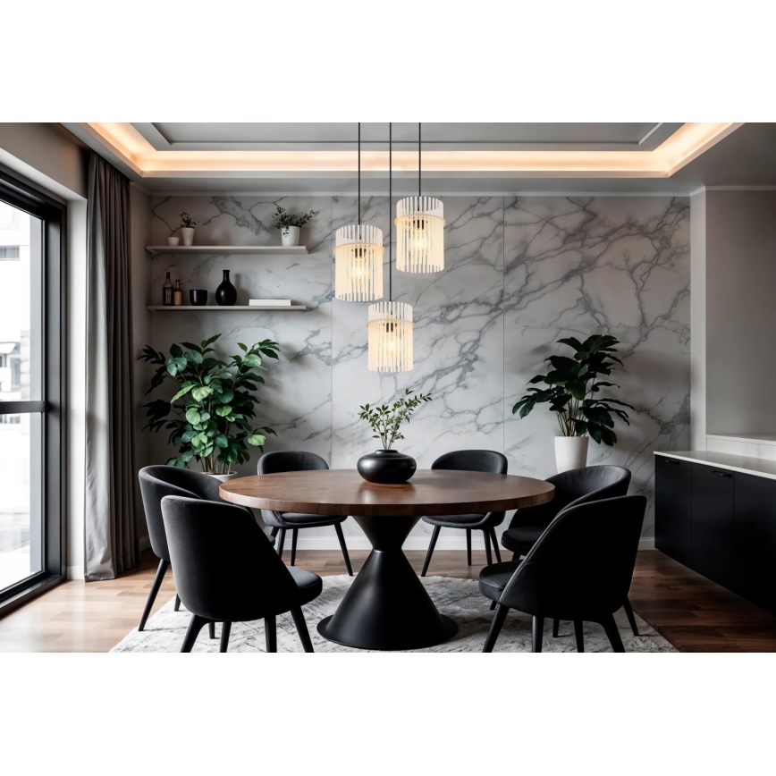 Globo - Suspension à câble 3xE27/60W/230V