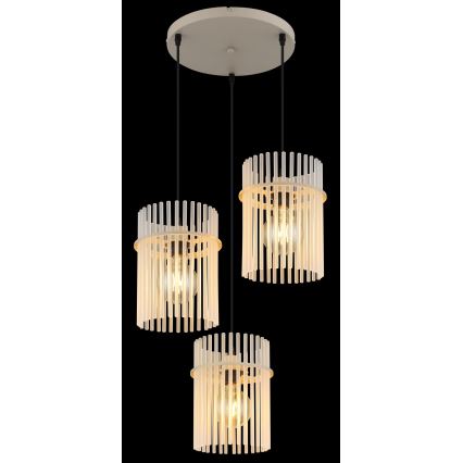 Globo - Suspension à câble 3xE27/60W/230V