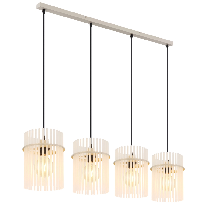 Globo - Pendelleuchte mit Kabelaufhängung 4xE27/60W/230V