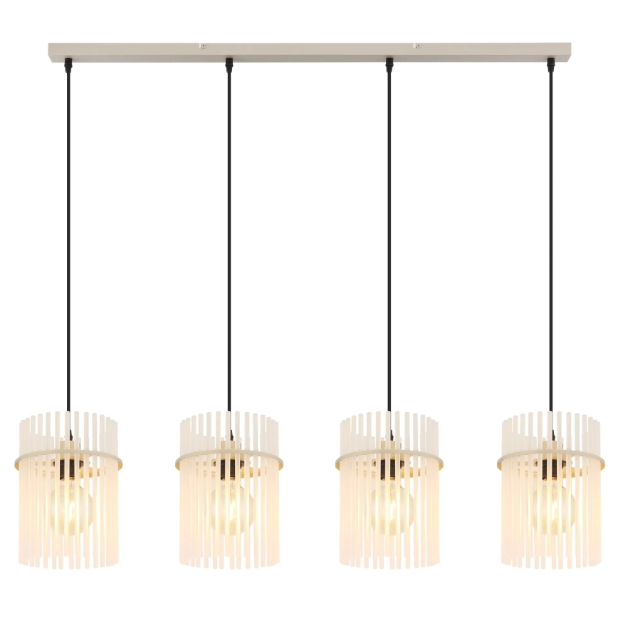 Globo - Lustre suspendu sur câble 4xE27/60W/230V