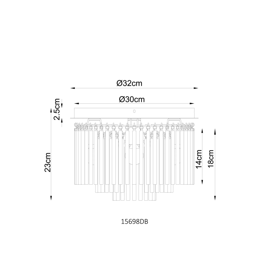 Globo - Plafonnier 5xE14/40W/230V Ø 32 cm