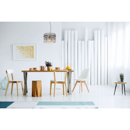 Globo - Lampadario a sospensione con filo 1xE27/60W/230V diametro 40 cm nero