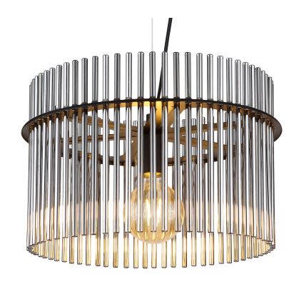 Globo - Lampadario a sospensione con filo 1xE27/60W/230V diametro 40 cm nero