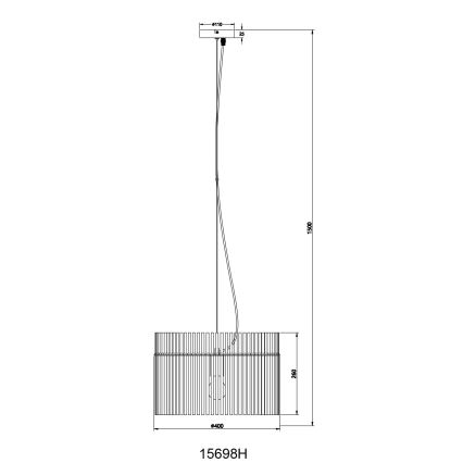 Globo - Lampadario a sospensione con filo 1xE27/60W/230V diametro 40 cm nero
