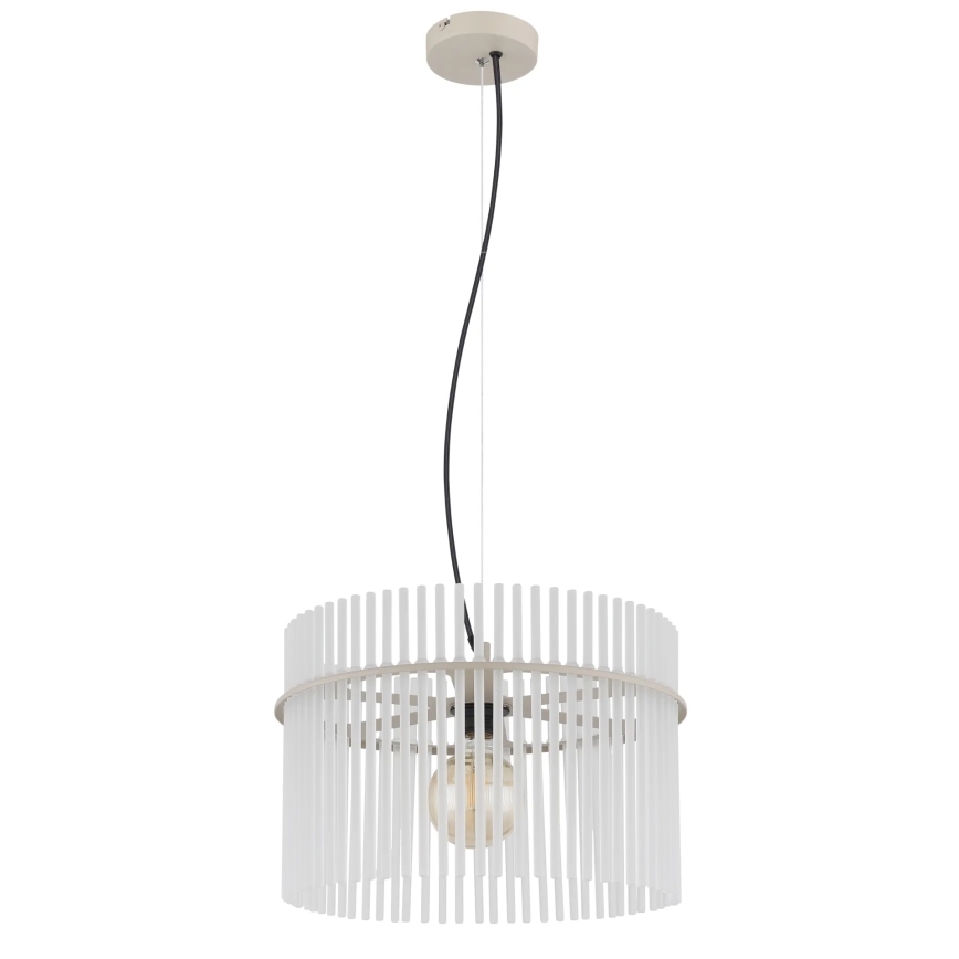 Globo - Suspension sur câble 1xE27/60W/230V Ø 40 cm crème