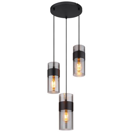 Globo - Lampadario a sospensione con filo 3xE27/60W/230V