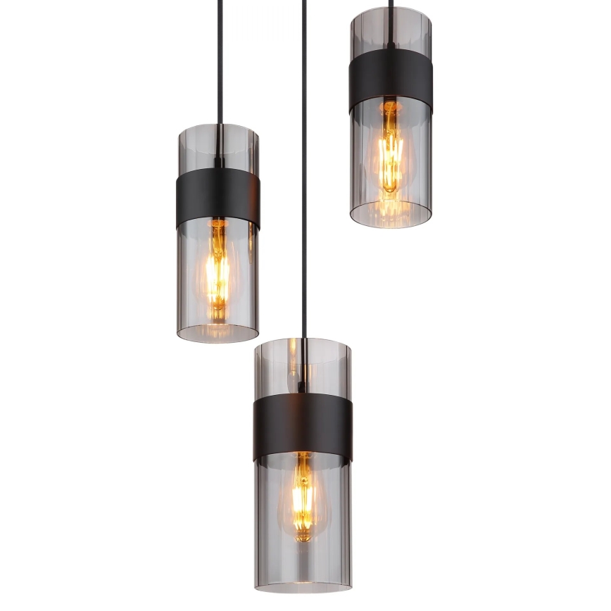 Globo - Lampadario a sospensione con filo 3xE27/60W/230V
