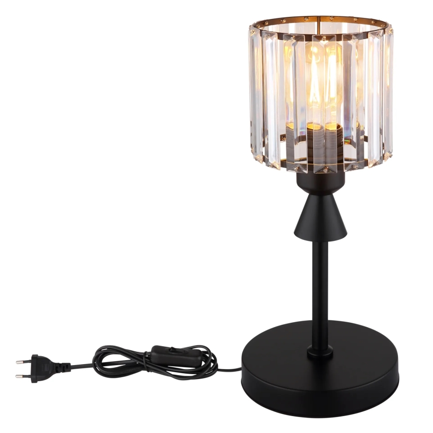 Globo - Tischleuchte 1xE27/60W/230V d 15 cm schwarz
