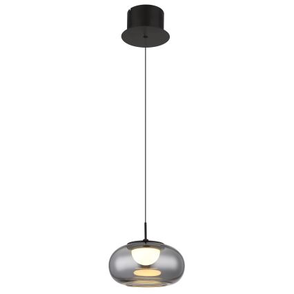 Globo - Lampadario LED a sospensione con filo LED/6W/230V nero