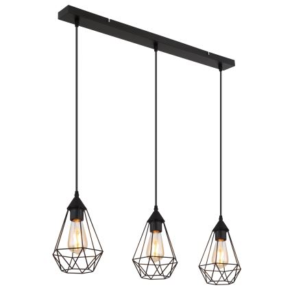 Globo - Suspension filaire 3xE27/60W/230V